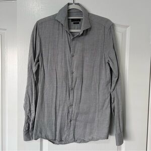 ZARA Slim Fit Button-Down Shirt – Men’s Small – Gray